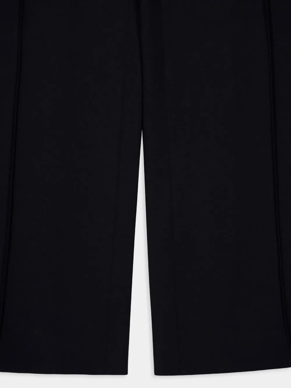 Black High-Waisted Satin Tailored Pants sold by Fashion Clinic product image thumbnail 4