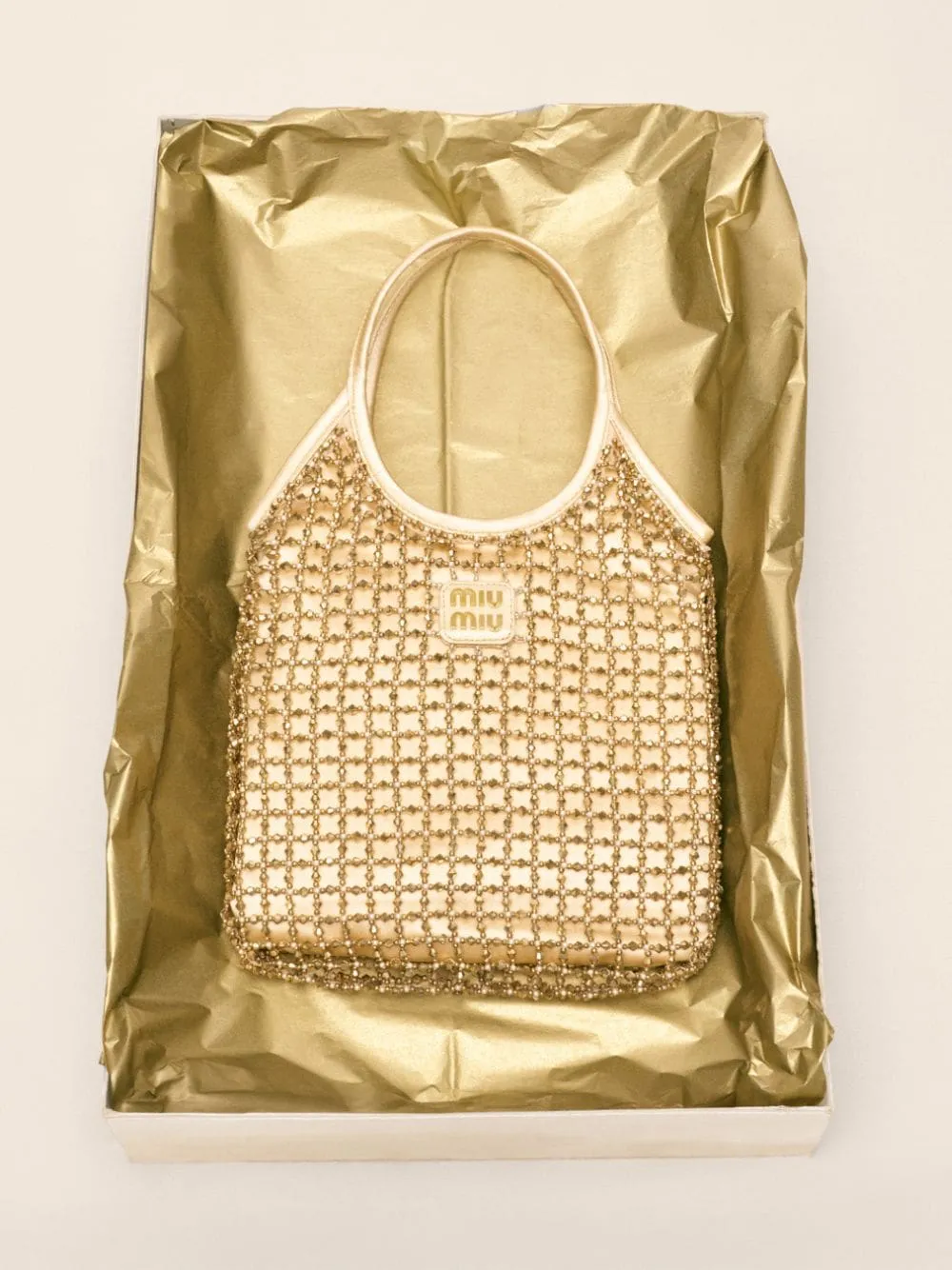 Platinum Ivy Beaded Duchesse Bag sold by Fashion Clinic