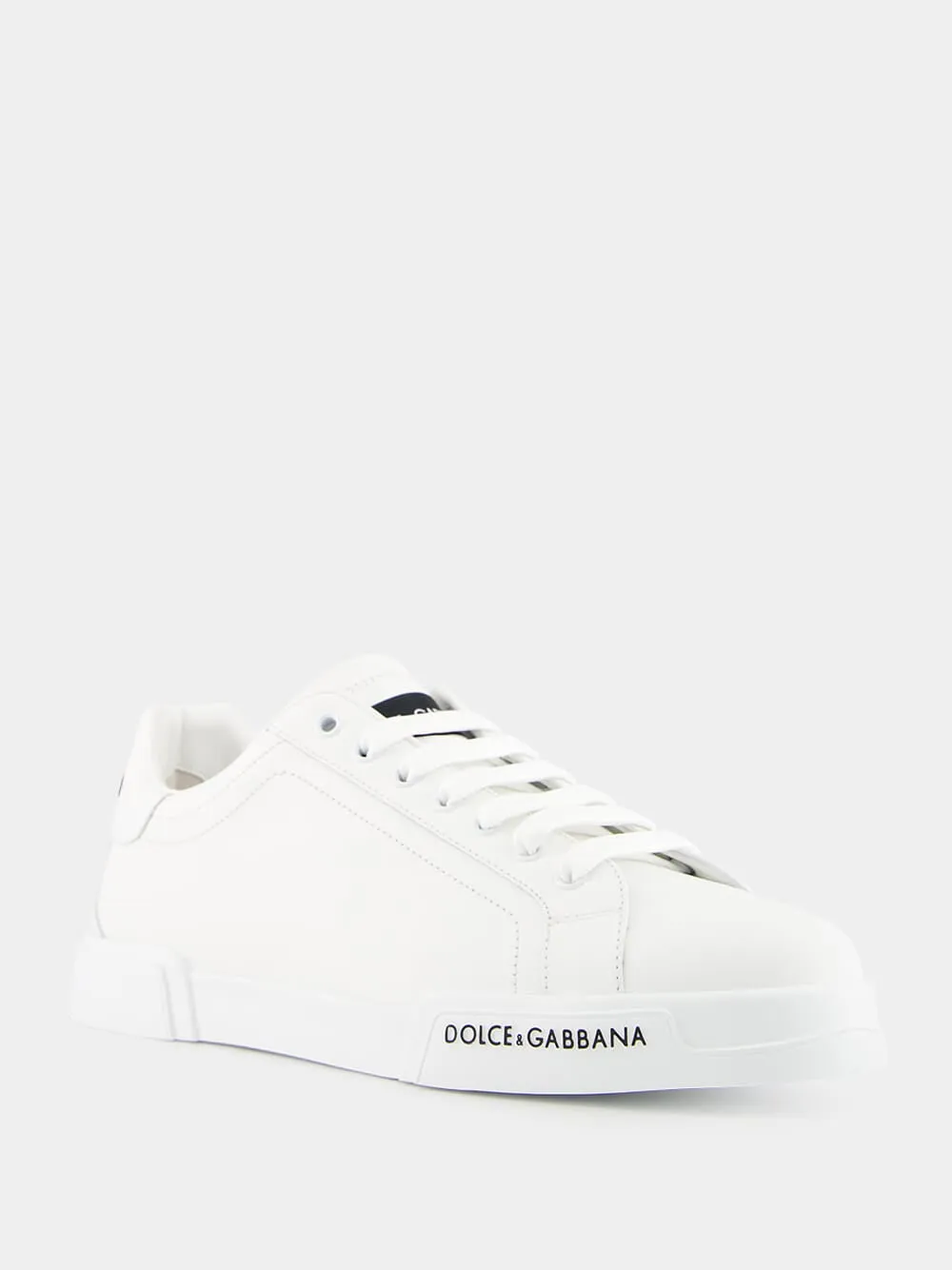 White Calfskin Nappa Portofino Sneakers sold by Fashion Clinic product image thumbnail 2