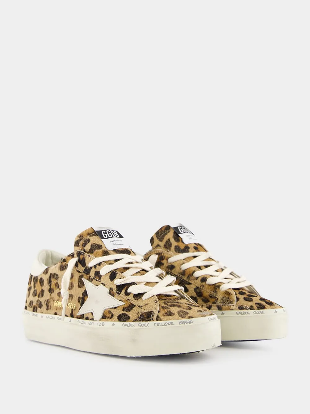 Brown Leopard Print Hi Star Sneakers sold by Fashion Clinic product image thumbnail 3