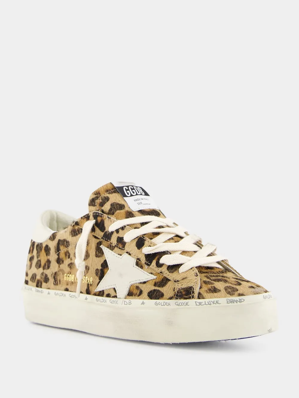 Brown Leopard Print Hi Star Sneakers sold by Fashion Clinic product image thumbnail 2