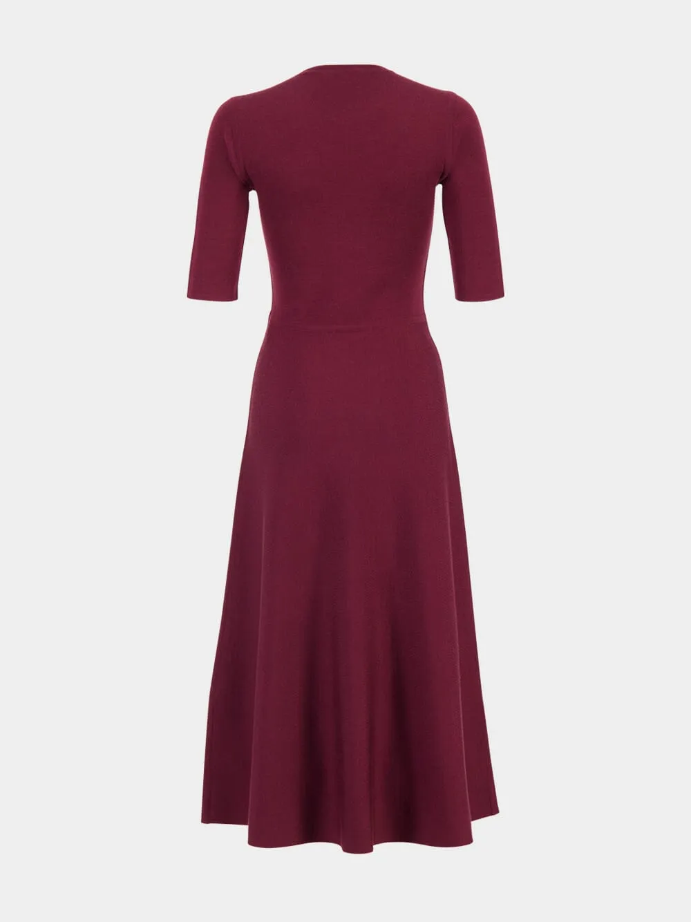Deep Bordeaux Seymore Knit Midi Dress sold by Fashion Clinic product image thumbnail 2