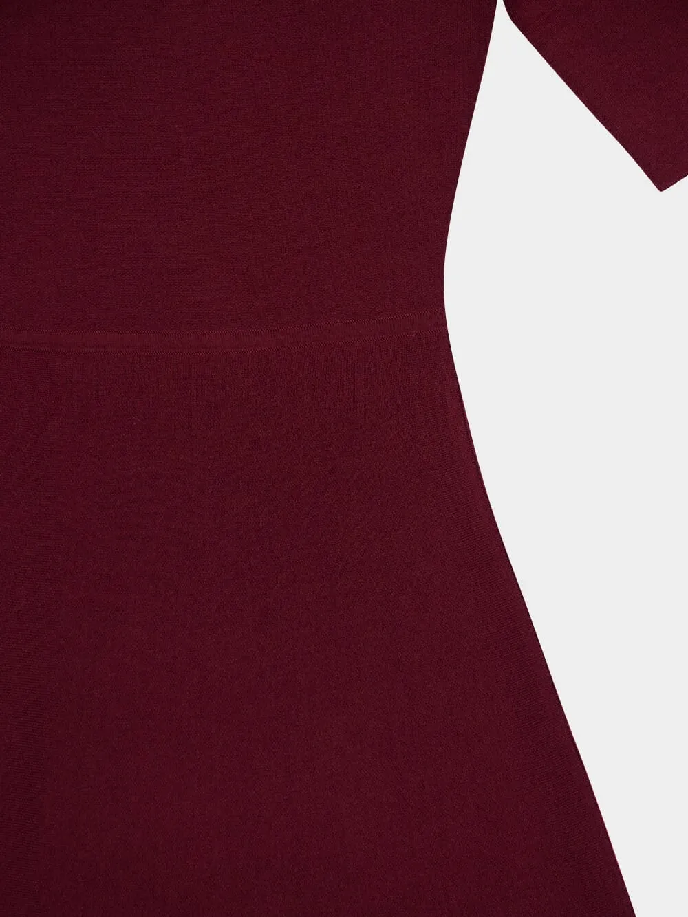 Deep Bordeaux Seymore Knit Midi Dress sold by Fashion Clinic product image thumbnail 4