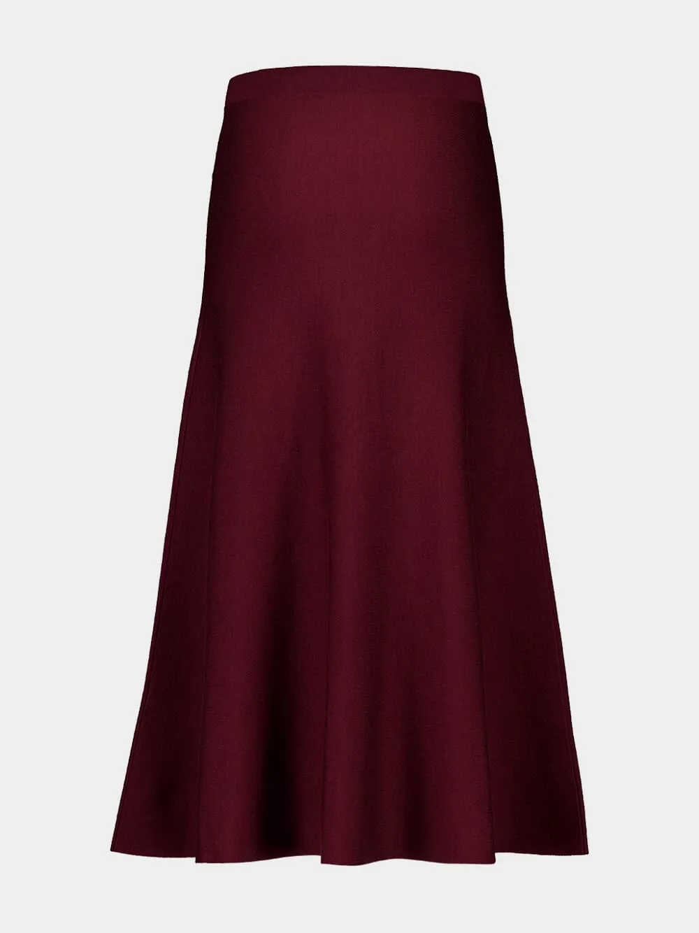 Deep Bordeaux Freddie Knit Midi Skirt sold by Fashion Clinic product image thumbnail 2