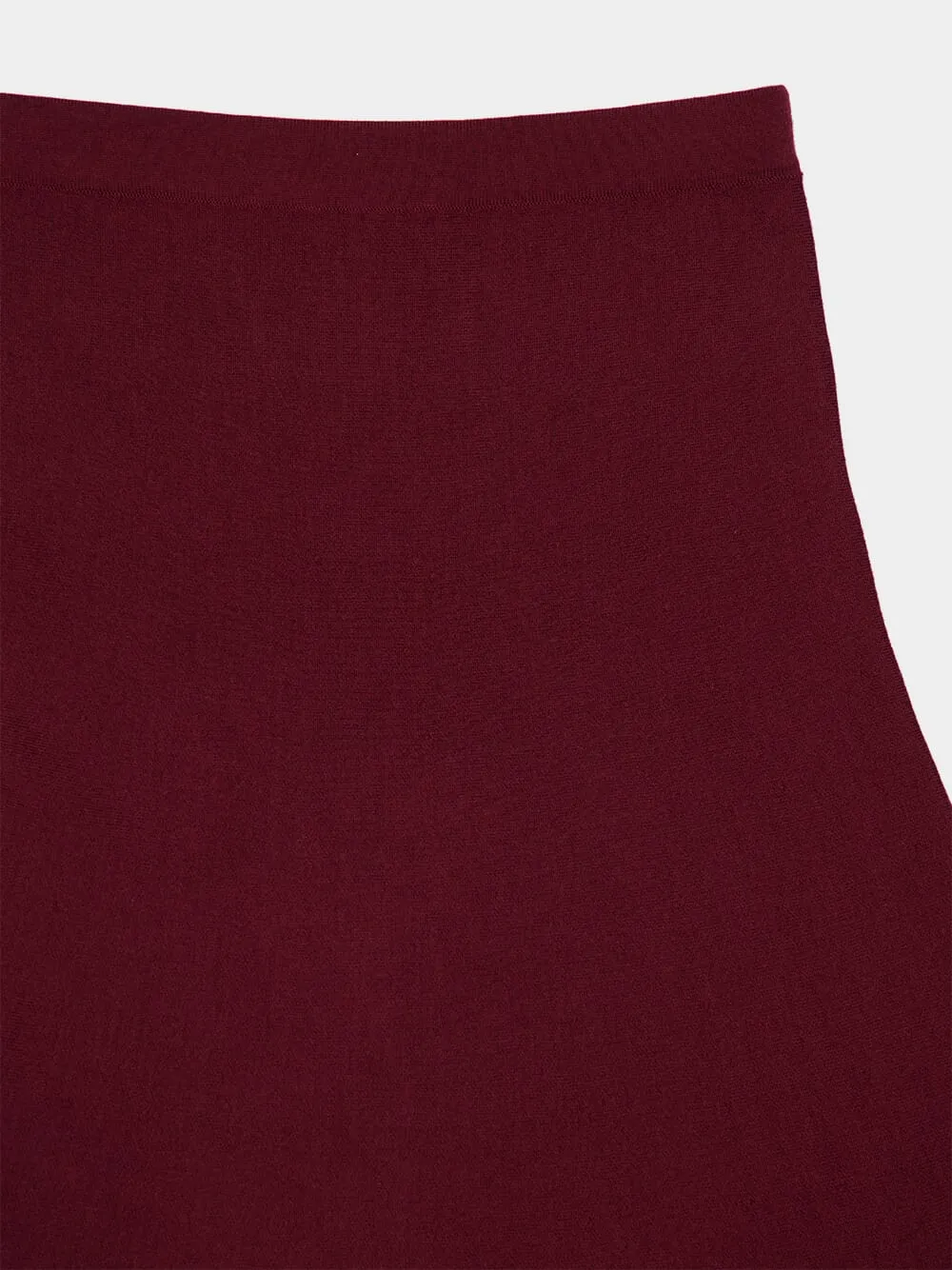 Deep Bordeaux Freddie Knit Midi Skirt sold by Fashion Clinic product image thumbnail 3
