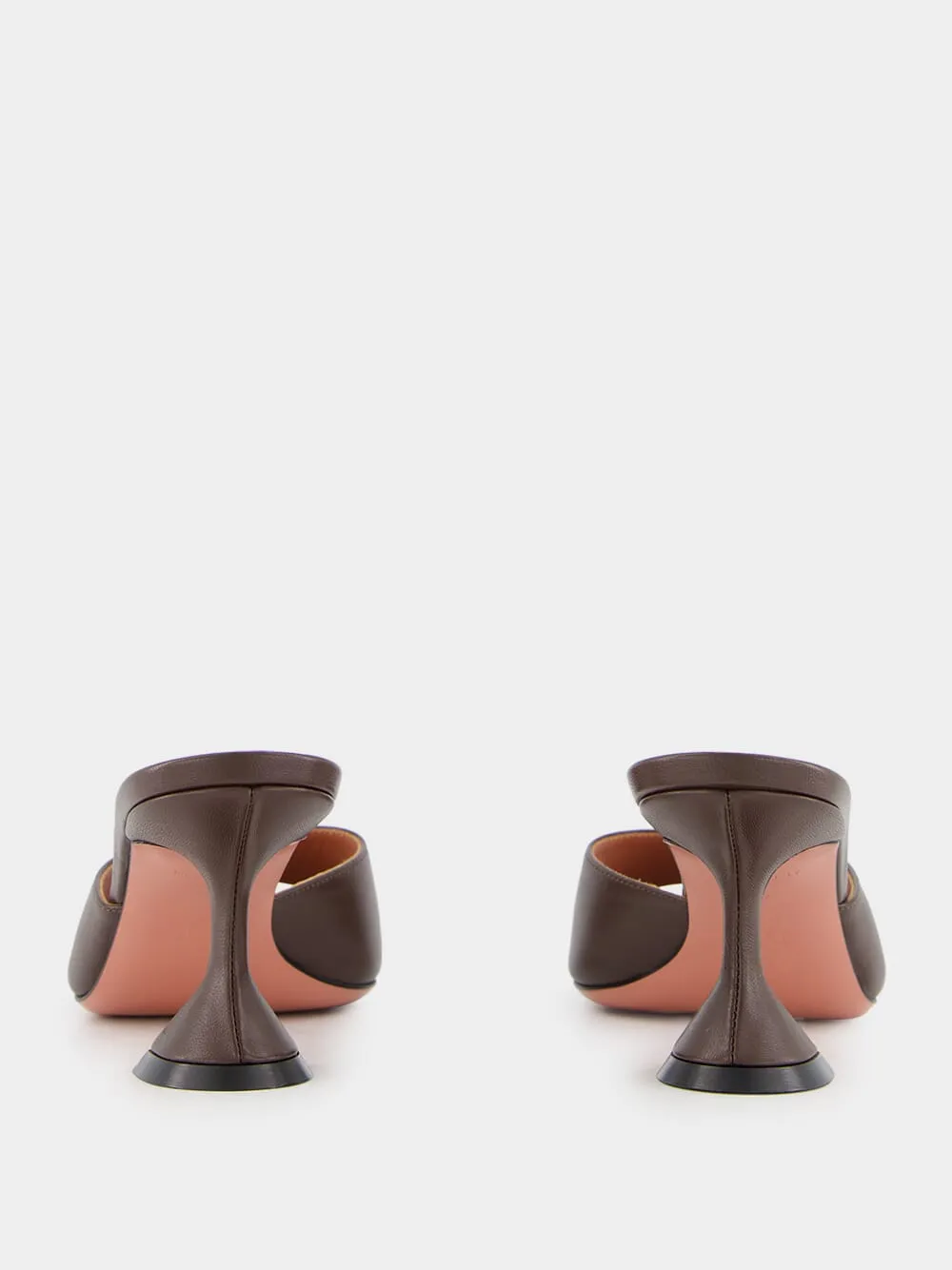 Lupita Nappa Heeled Mules in Coffee sold by Fashion Clinic product image thumbnail 5