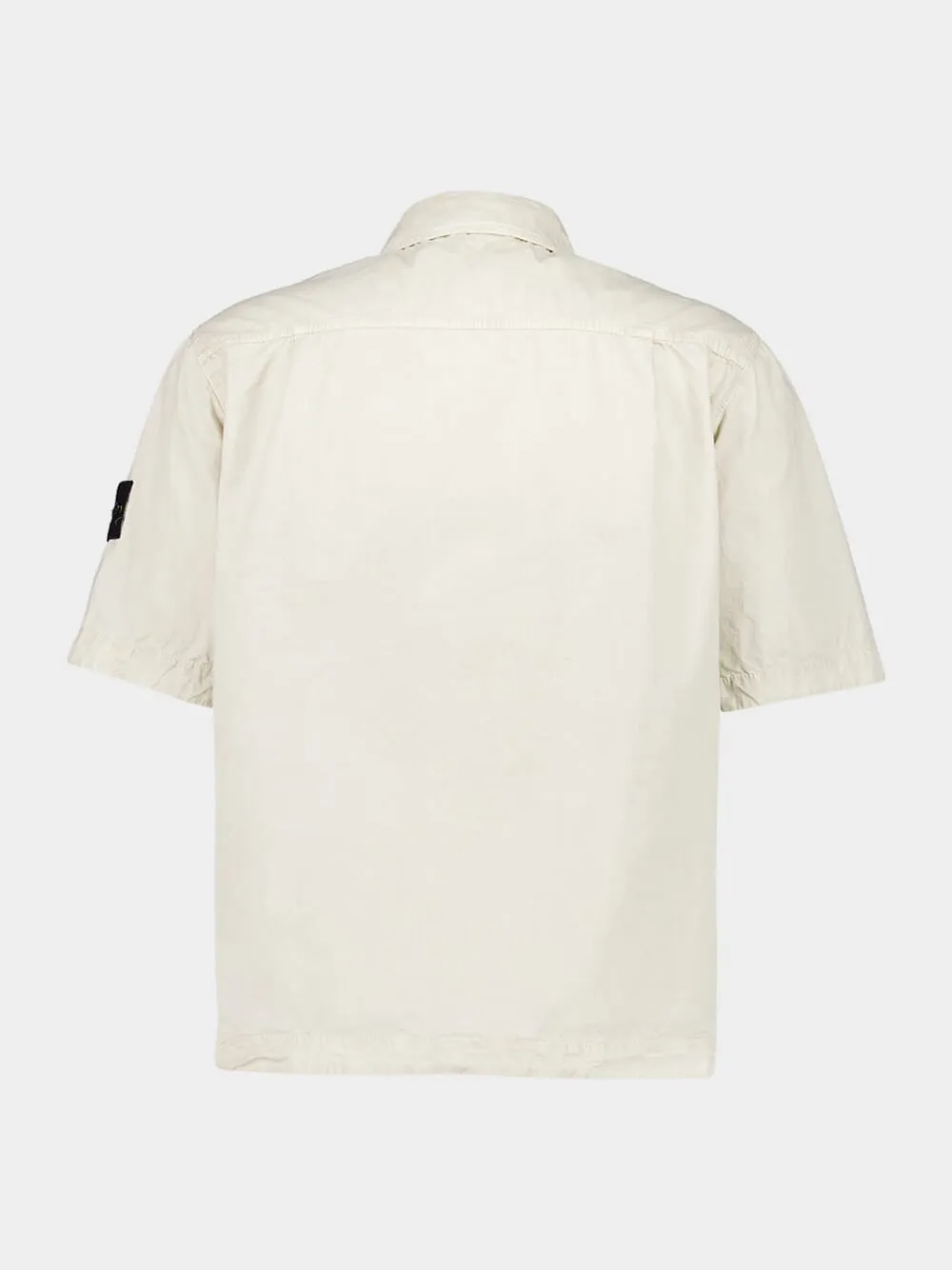 Sand Beige Compass Patch Overshirt sold by Fashion Clinic product image thumbnail 2