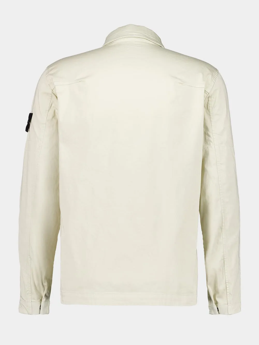 Sand Beige Compass Shirt Jacket sold by Fashion Clinic product image thumbnail 2