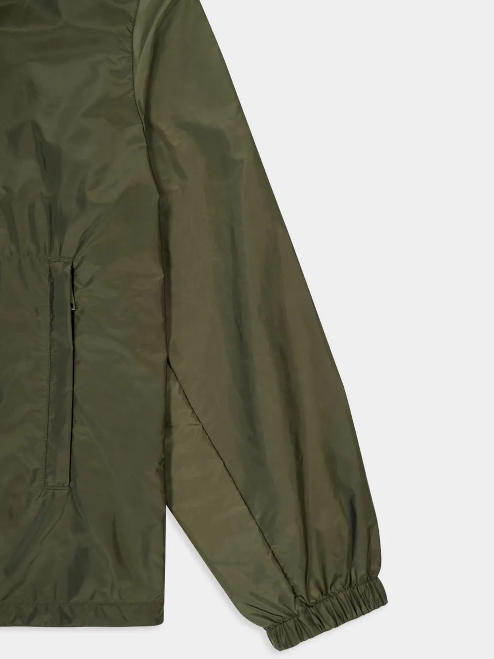 Military Green Hooded Re-Nylon Lightweight Jacket sold by Fashion Clinic product image thumbnail 4