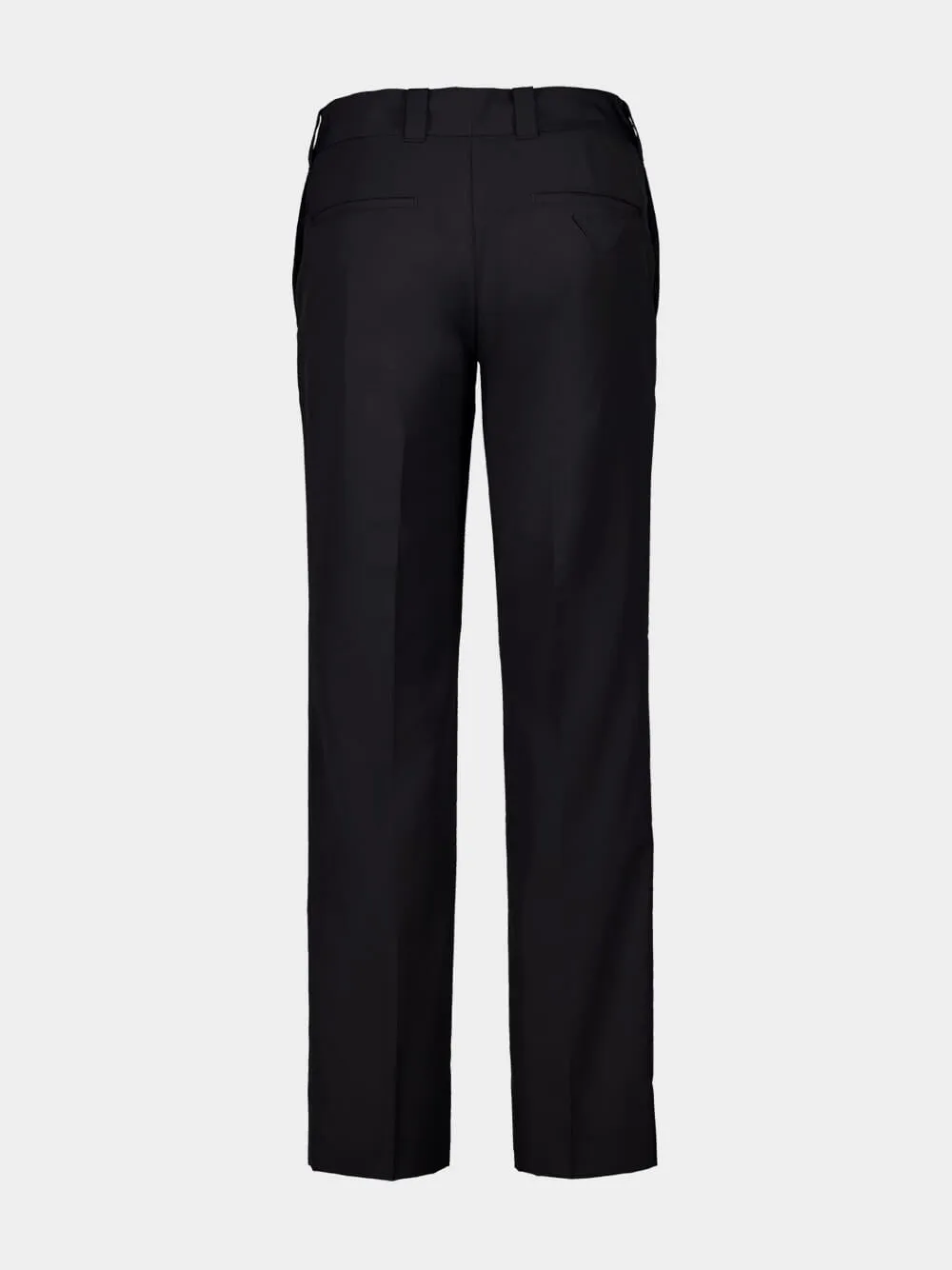 Black Wool Blend Trousers sold by Fashion Clinic product image thumbnail 3