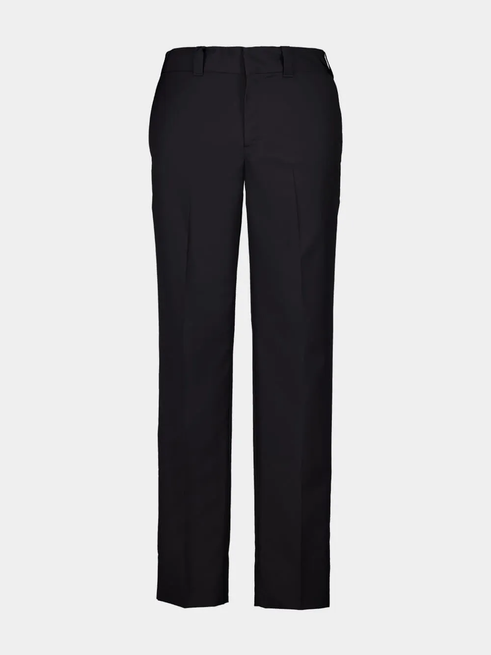 Black Wool Blend Trousers sold by Fashion Clinic