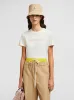 Ivory Tonal Logo T-Shirt sold by Fashion Clinic