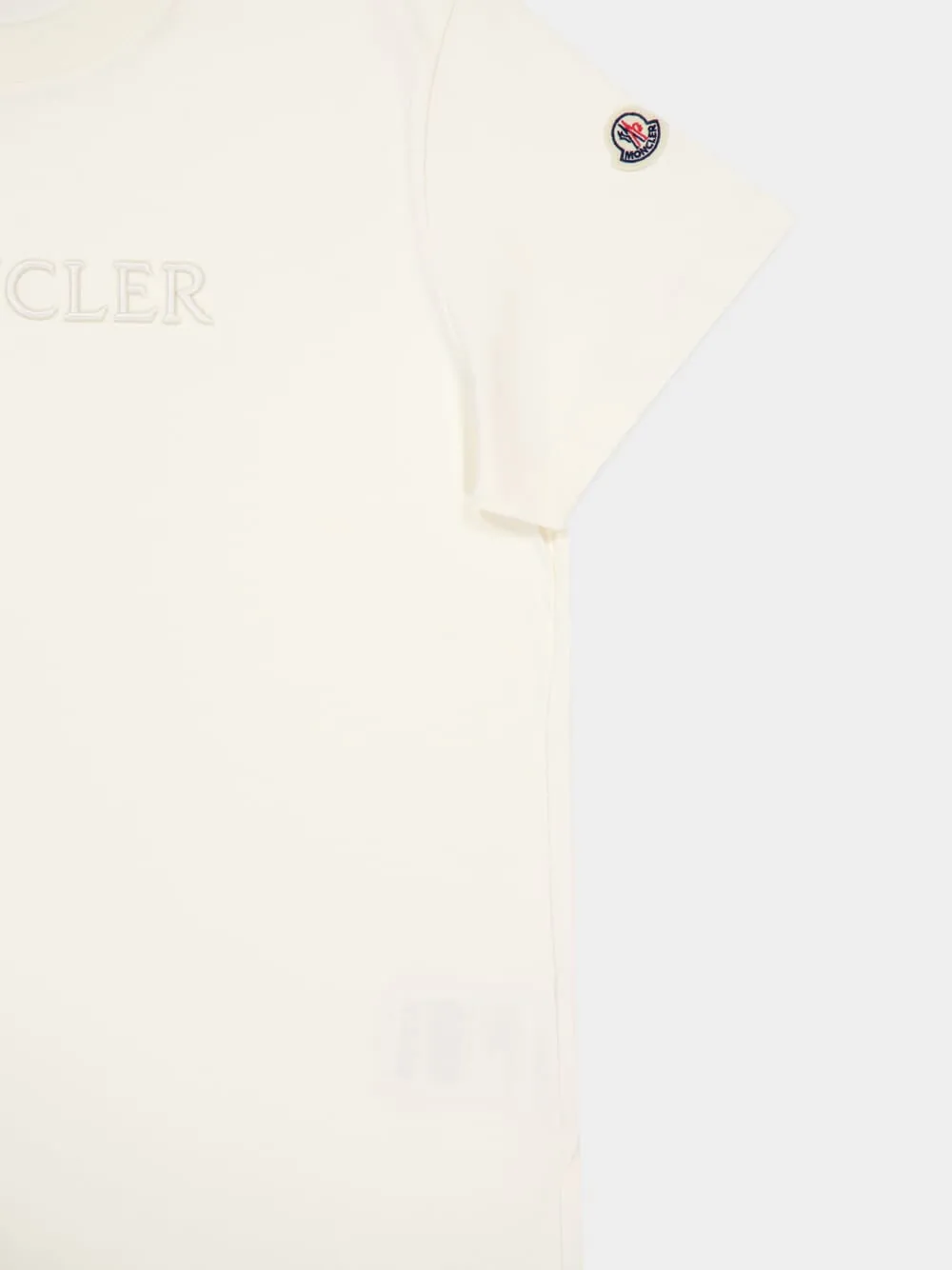 Ivory Tonal Logo T-Shirt sold by Fashion Clinic product image thumbnail 5
