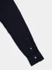 Navy Blue Regular-Fit Linen Shirt sold by Fashion Clinic