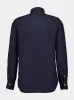 Navy Blue Regular-Fit Linen Shirt sold by Fashion Clinic
