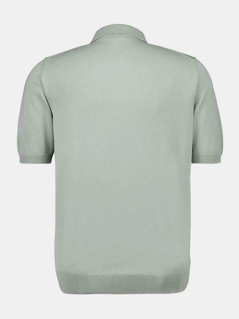 Sage Green Regular-Fit Cotton Polo sold by Fashion Clinic product image thumbnail 2