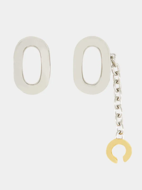 Silver XL Link Earrings sold by Fashion Clinic