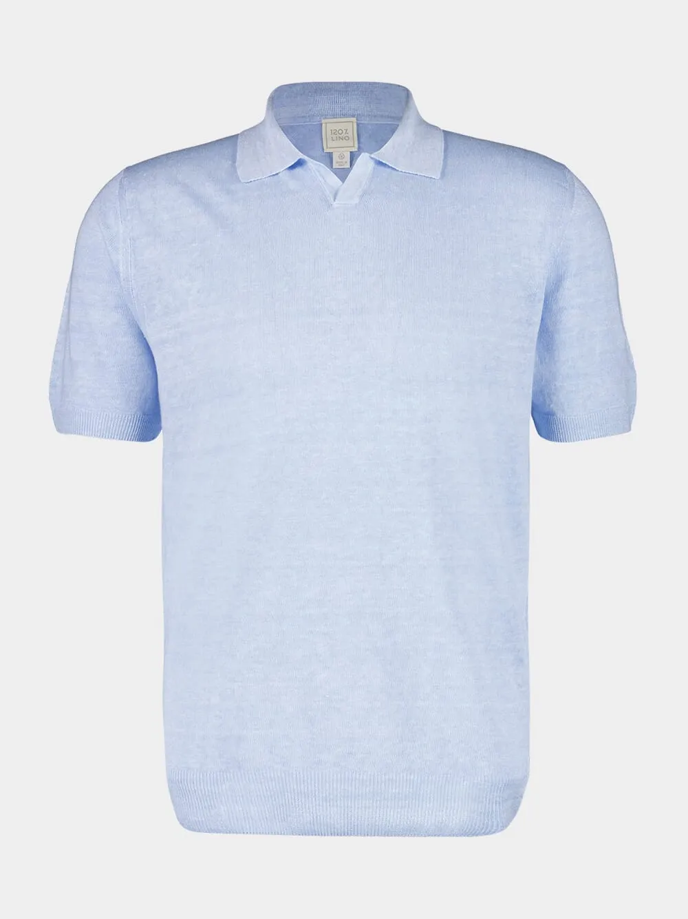 Azzurro Blue Short-Sleeve Knit Jumper sold by Fashion Clinic