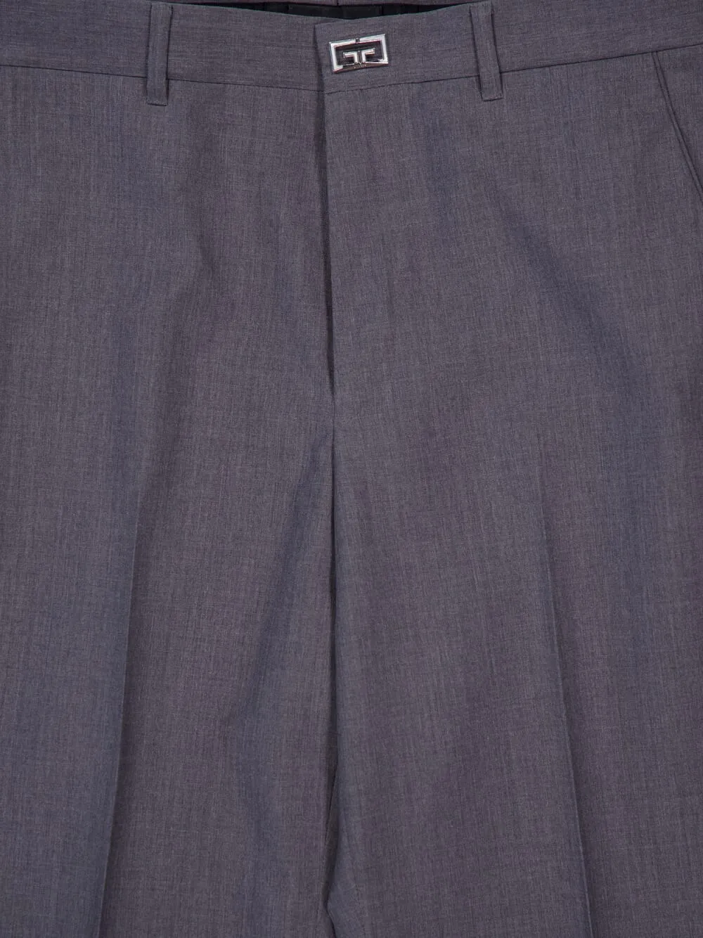 Medium Grey Slim-Fit Wool Tailored Pants sold by Fashion Clinic product image thumbnail 5