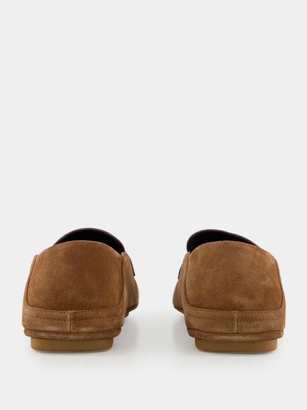 Brown Suede Gancini Drivers sold by Fashion Clinic product image thumbnail 5