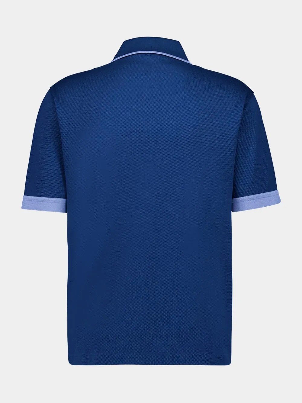 Teal Blue Polo with Contrasting Details sold by Fashion Clinic product image thumbnail 2
