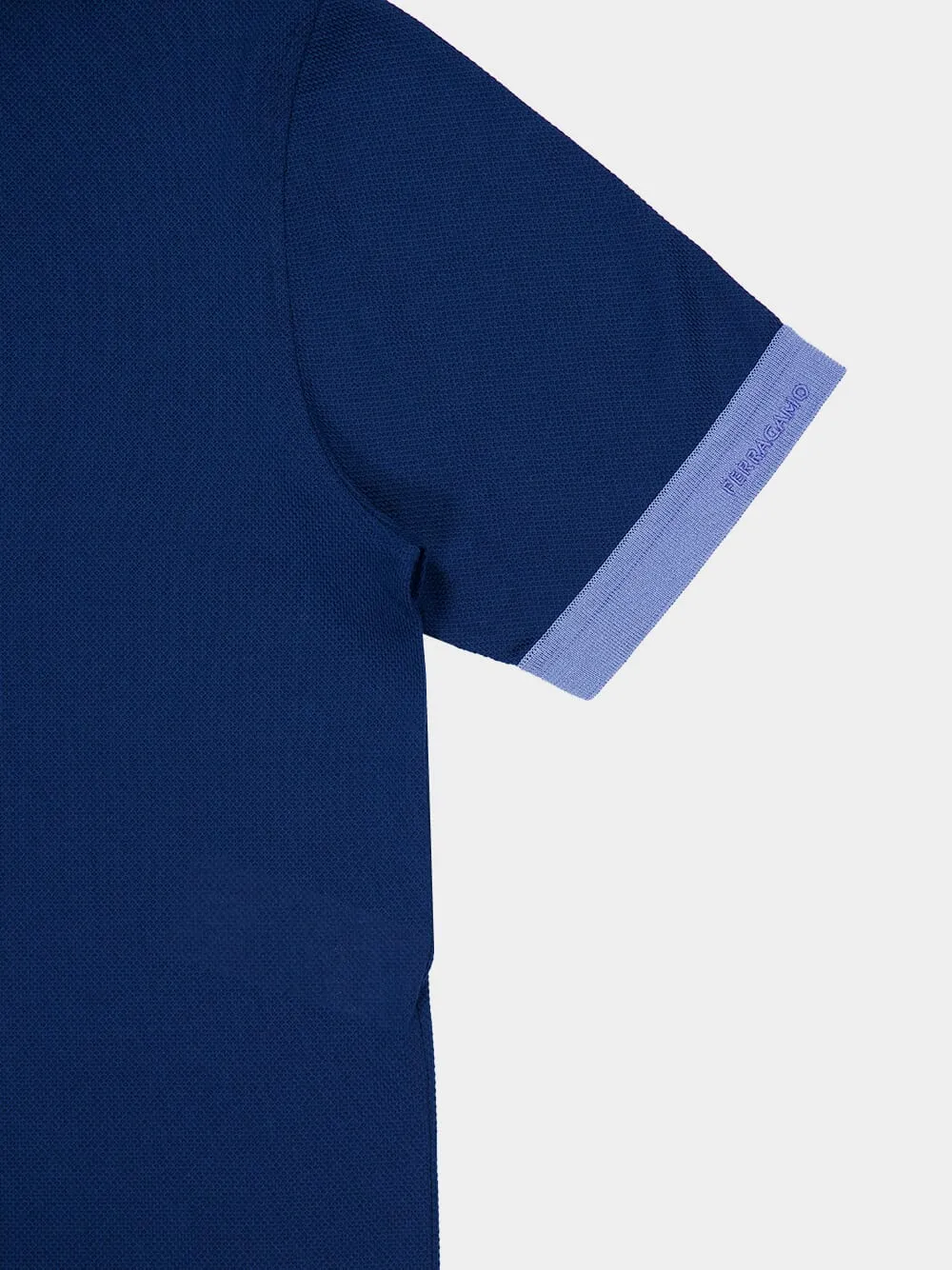 Teal Blue Polo with Contrasting Details sold by Fashion Clinic product image thumbnail 4