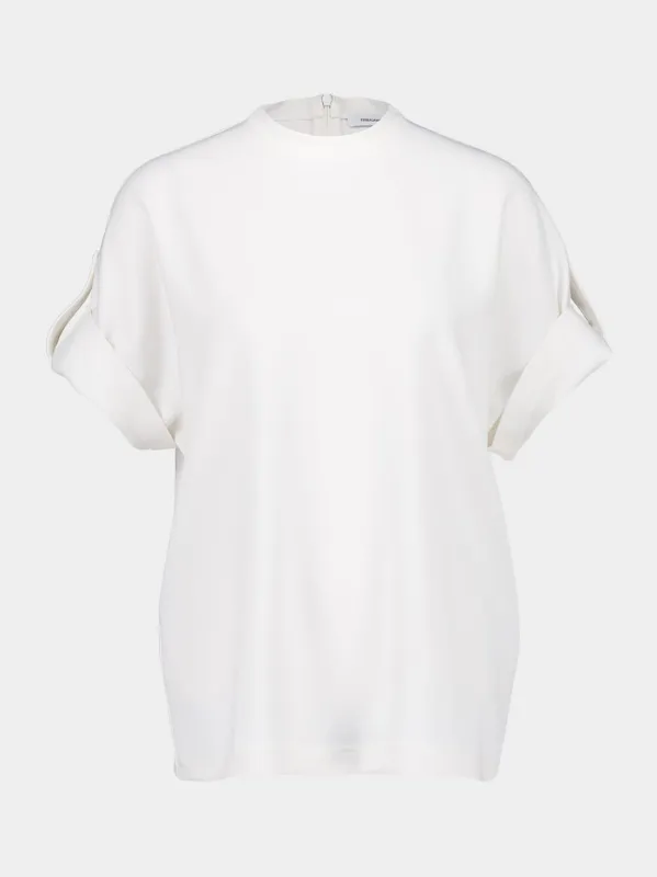 Mascarpone Crew Neck T-Shirt made by Salvatore Ferragamo