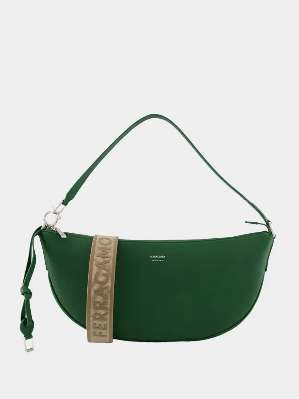Forest Green Leather Hobo Bag sold by Fashion Clinic