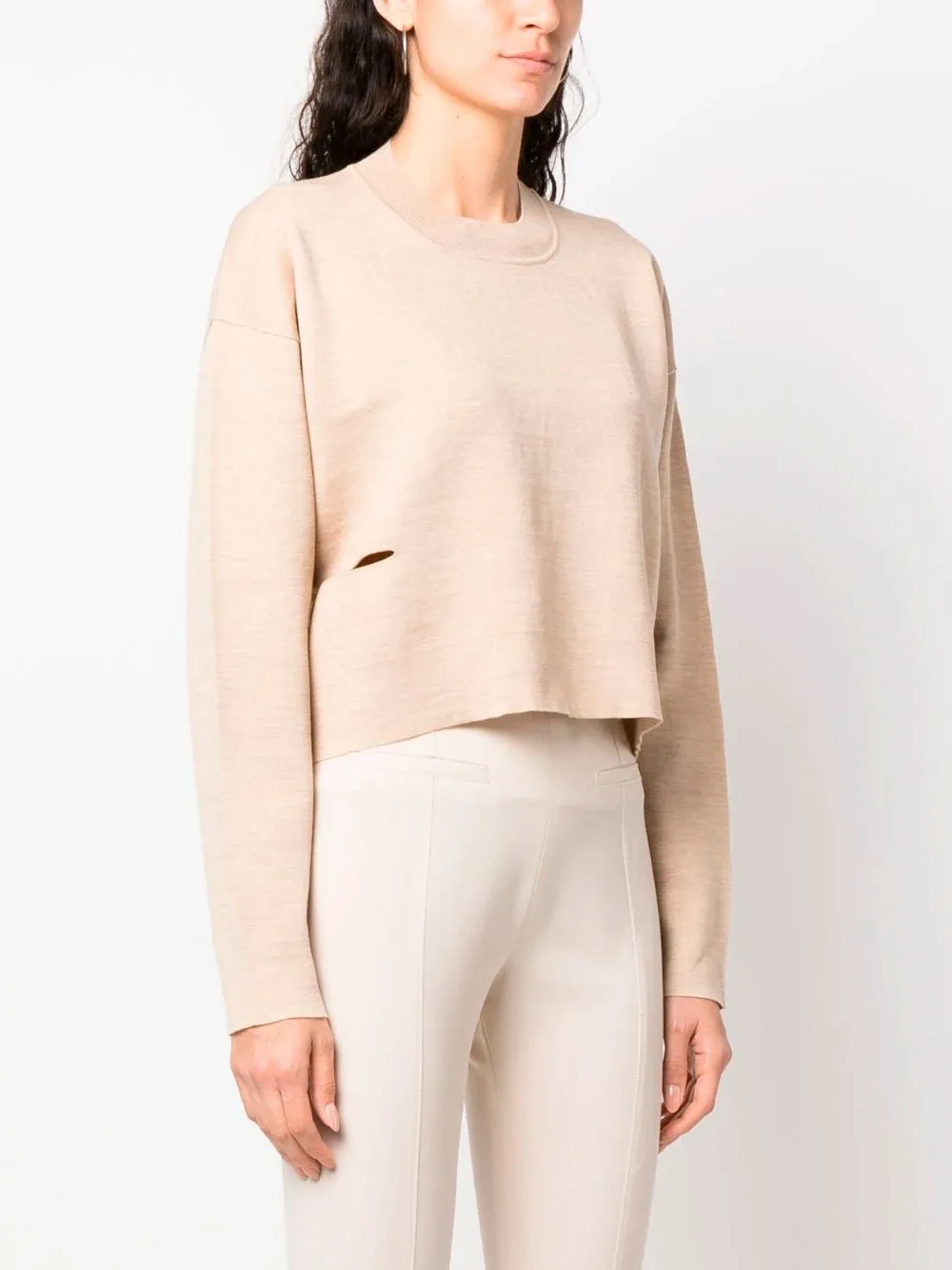 Cropped wool jumper sold by Fashion Clinic product image thumbnail 3