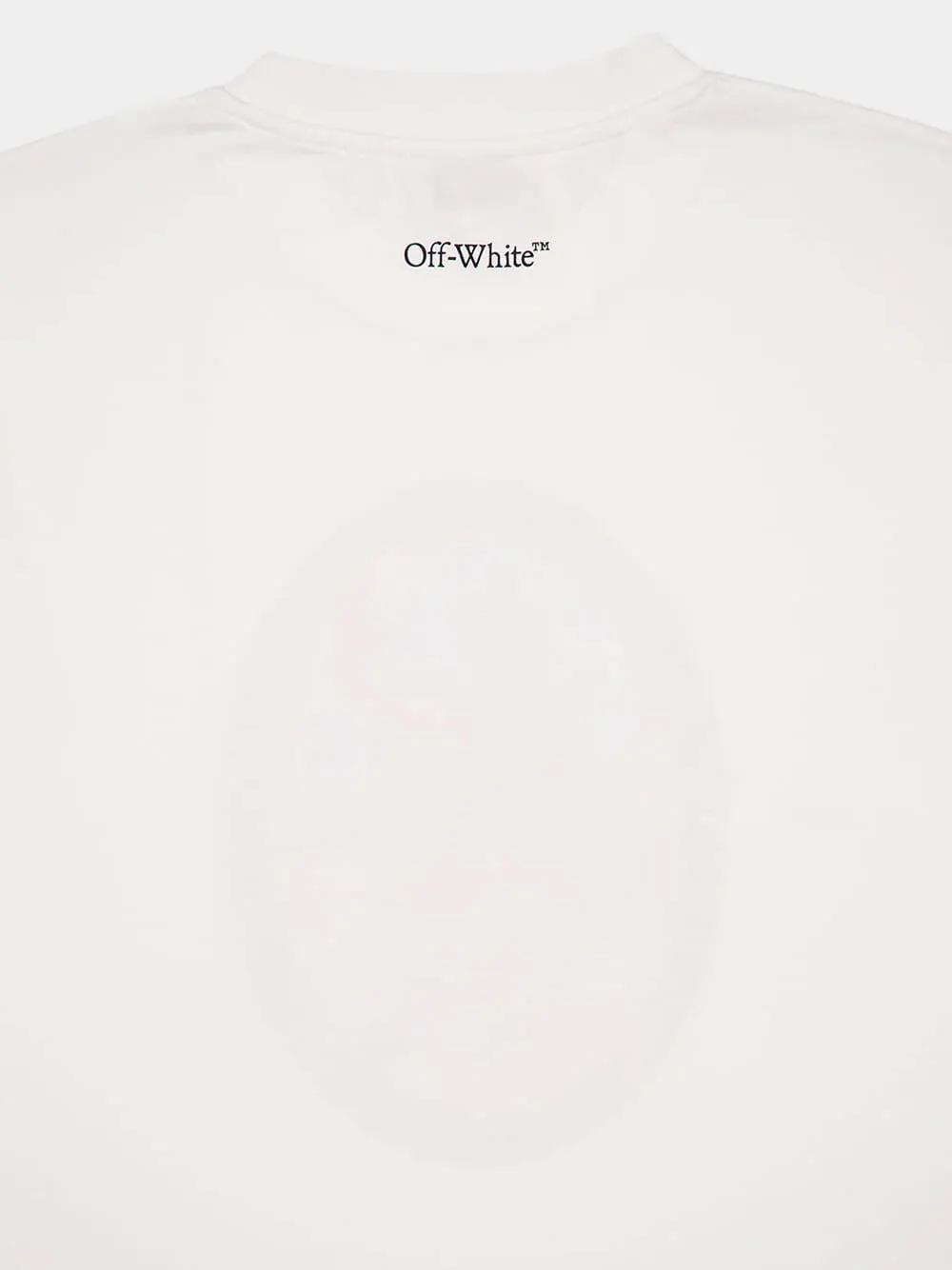 White Fresco Oval Print T-Shirt sold by Fashion Clinic product image thumbnail 4