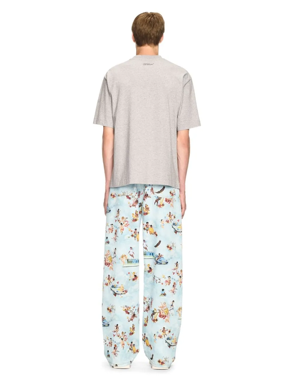 Grey Fresco Oval Print T-Shirt sold by Fashion Clinic product image thumbnail 4