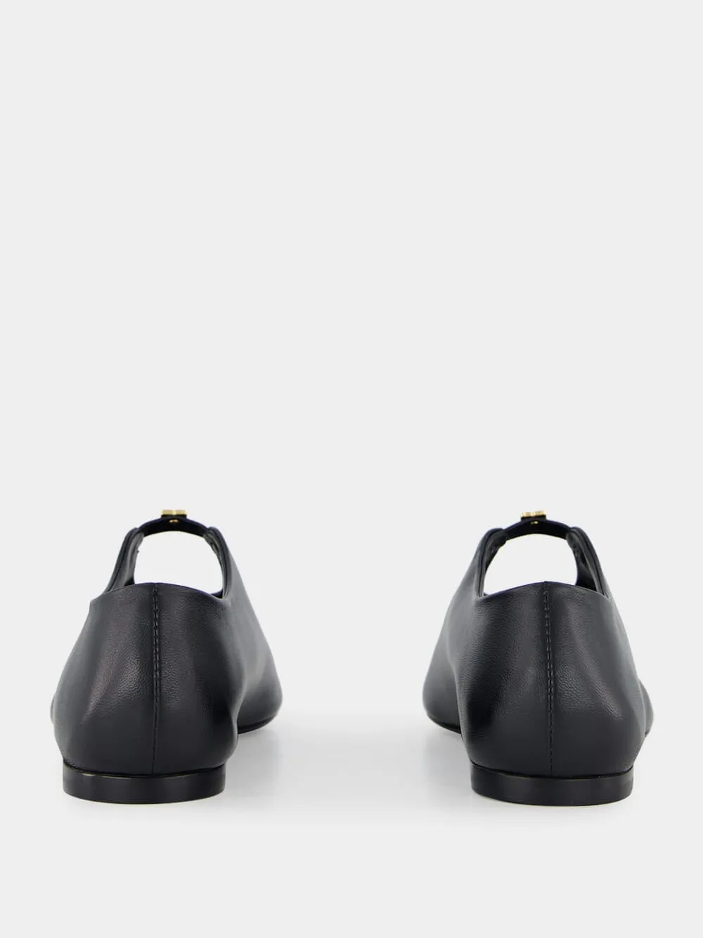 Black 4G Liquid Nappa Ballerina sold by Fashion Clinic product image thumbnail 5