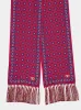 Red Chamber Silk Bandeau Scarf with Fringe sold by Fashion Clinic