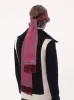 Red Chamber Silk Bandeau Scarf with Fringe sold by Fashion Clinic