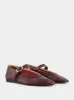 Oxblood Ballet Mary Jane Flats sold by Fashion Clinic