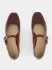 Oxblood Ballet Mary Jane Flats sold by Fashion Clinic