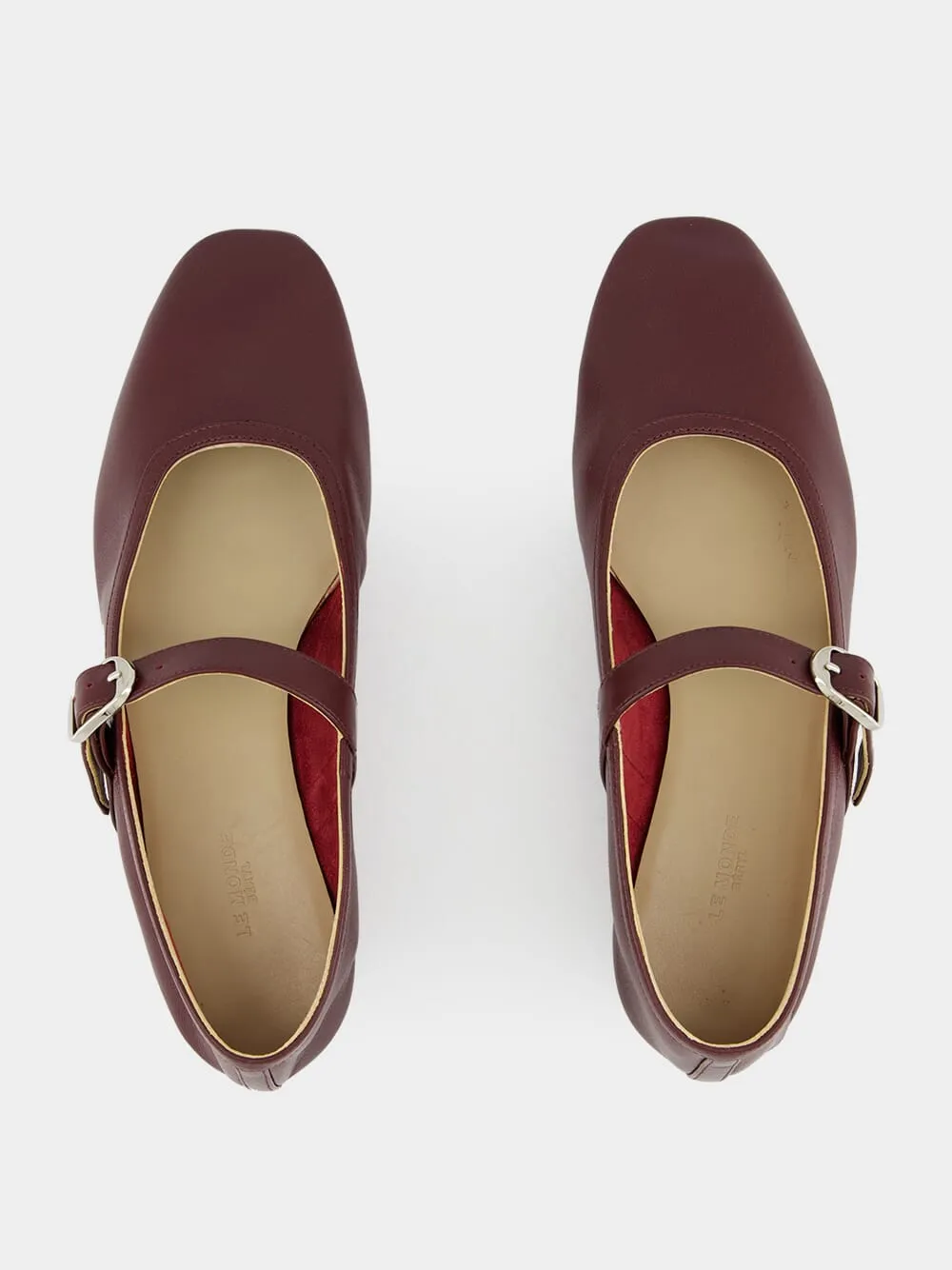 Oxblood Ballet Mary Jane Flats sold by Fashion Clinic product image thumbnail 4
