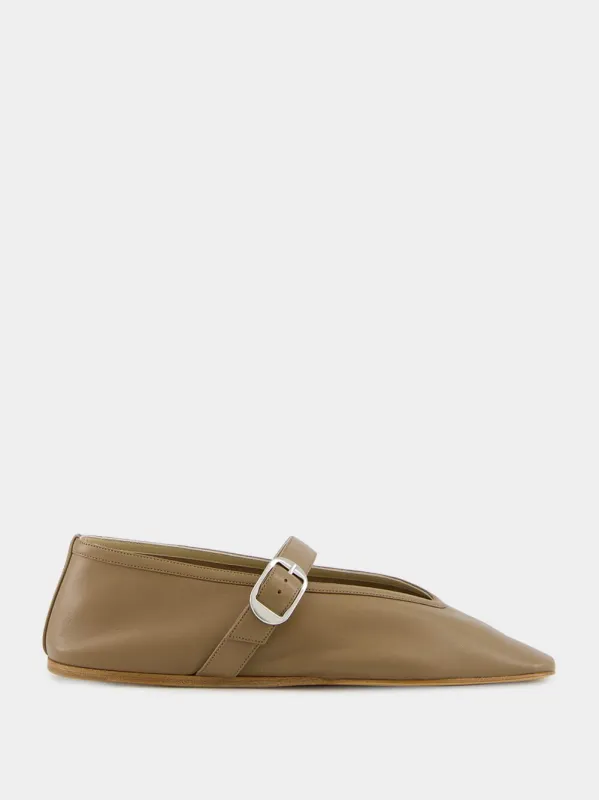 Taupe Stella Slippers sold by Fashion Clinic