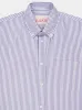 Blue Striped Cotton Short-Sleeved Shirt sold by Fashion Clinic