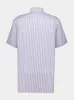 Blue Striped Cotton Short-Sleeved Shirt sold by Fashion Clinic