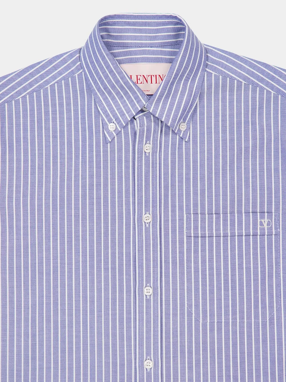 Blue VLogo Embroidered Cotton Shirt sold by Fashion Clinic product image thumbnail 3