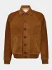 Brown Suede Button-Up Jacket sold by Fashion Clinic