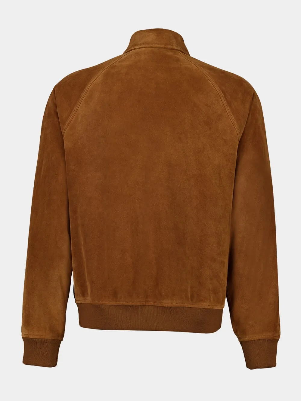Brown Suede Button-Up Jacket sold by Fashion Clinic product image thumbnail 2