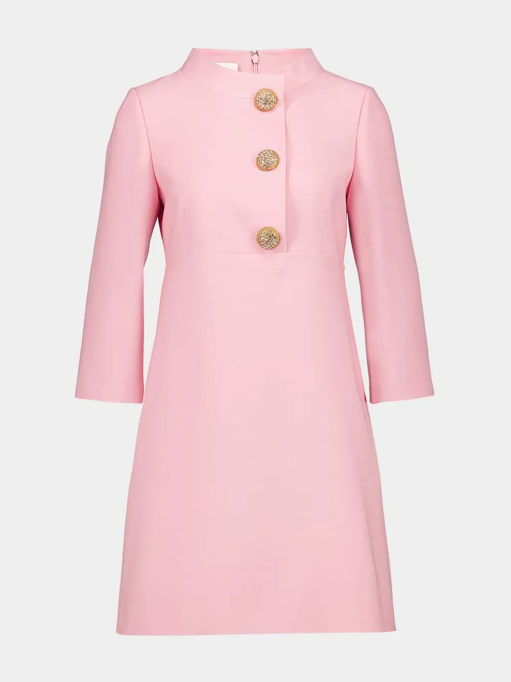 Light Pink Crepe Couture Short Dress sold by Fashion Clinic