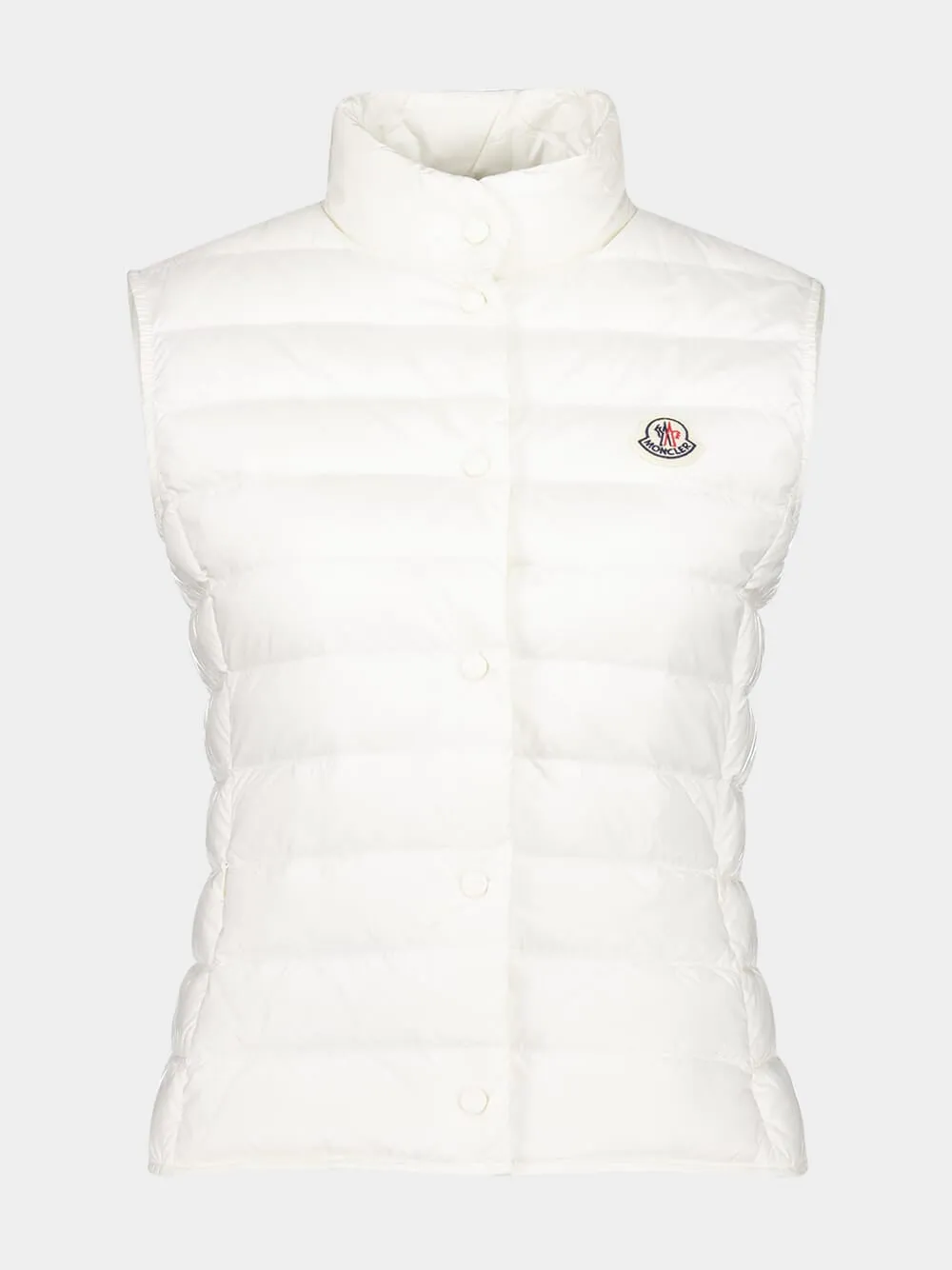 White Liane Packable Down Gilet sold by Fashion Clinic