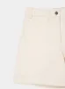 Ivory Casual Cotton Shorts sold by Fashion Clinic