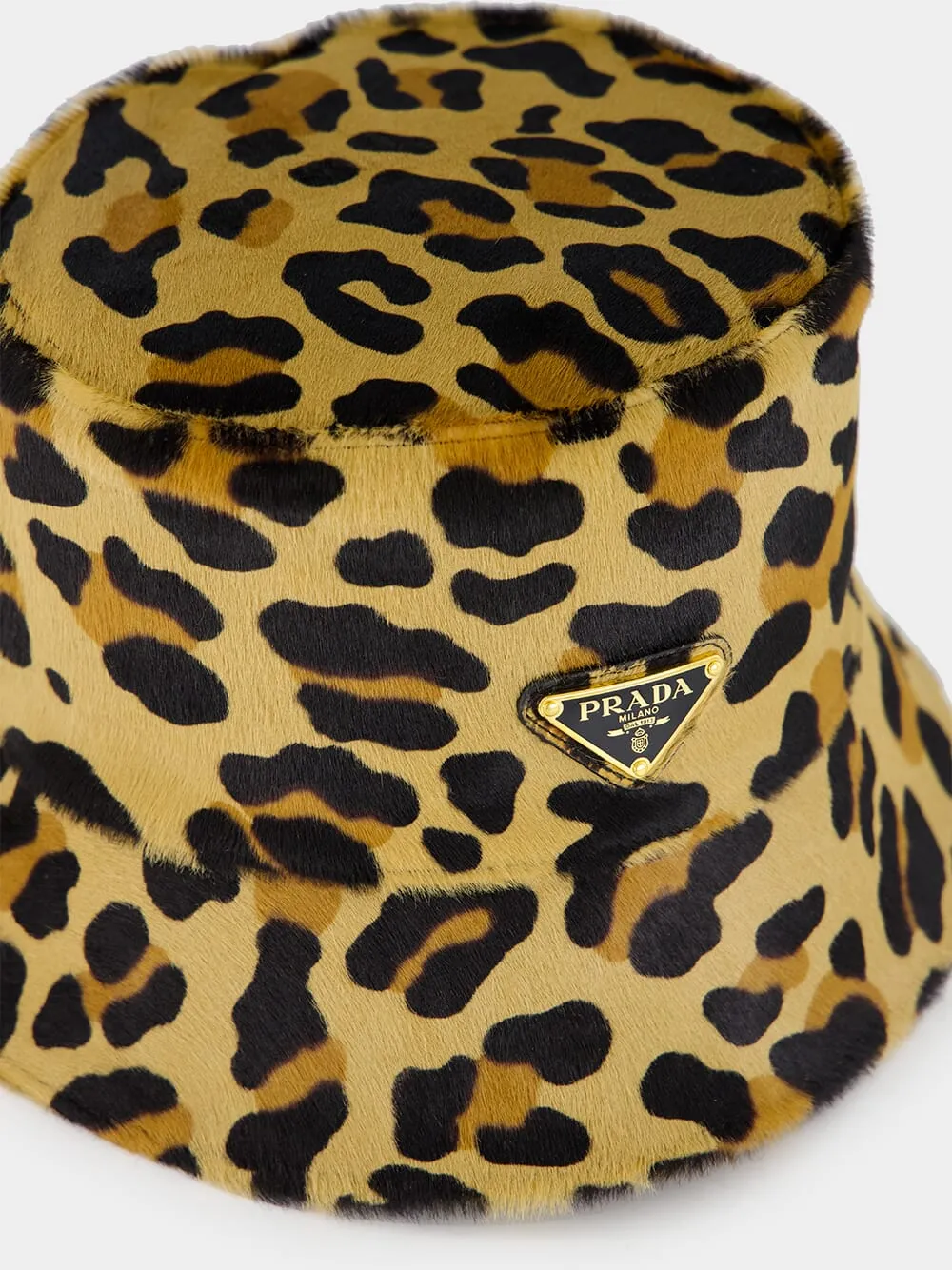 Honey Printed Leather Bucket Hat sold by Fashion Clinic product image thumbnail 4