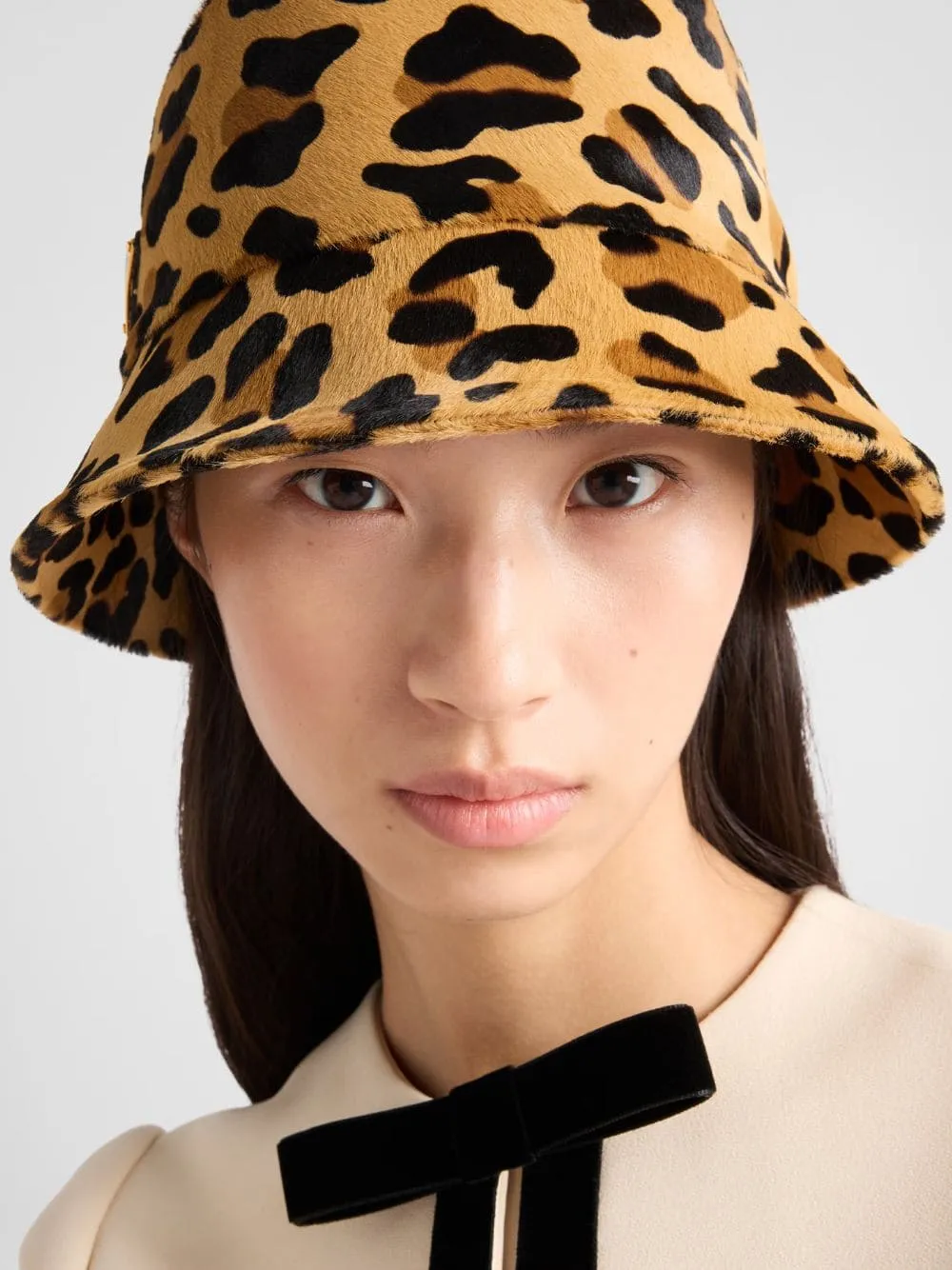 Honey Printed Leather Bucket Hat sold by Fashion Clinic product image thumbnail 2