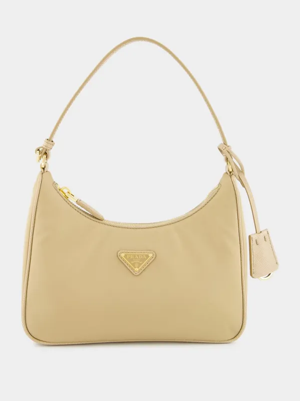 Camel Mini Prada Re-Edition 2005 Bag sold by Fashion Clinic