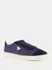 Navy Fabric and Suede Sneakers sold by Fashion Clinic